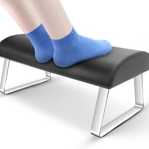 Foot Rest for Under Desk at Work, Waterproof Foot Stool Under Desk Footrest Ergonomic Foot Rest for Office Home Use, Made of High-Density PU Self-Skinning Foam